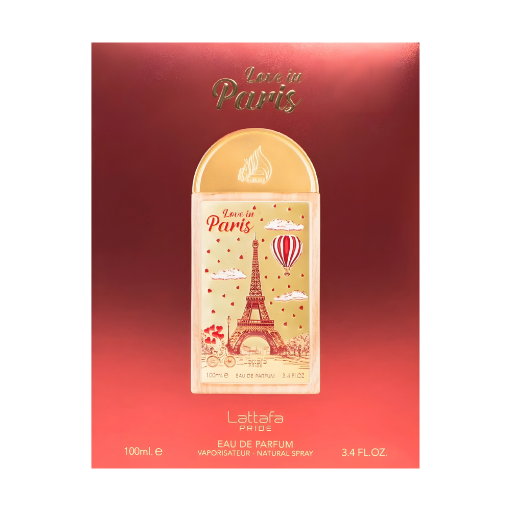 Lattafa Love In Paris - Woda perfumowana unisex - zdjęcie opakowania